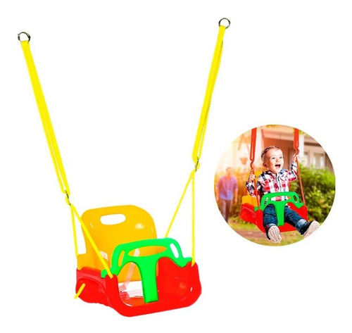 Columpio Silla Ajustable Portátil 3 En 1 Niños Asiento Bebé