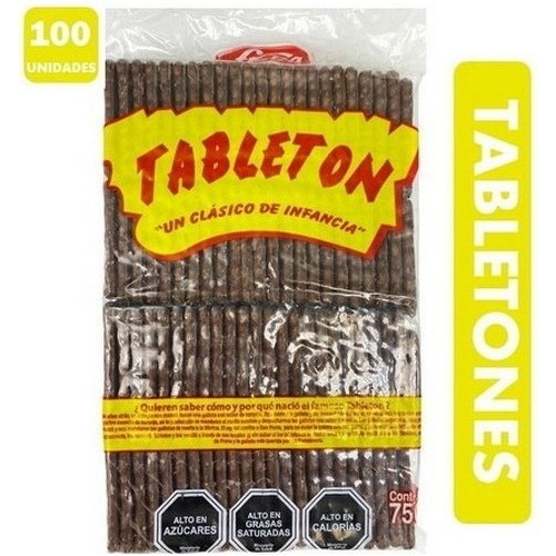 Chocolate Tableton Bolsa 100 Unidades Fruna