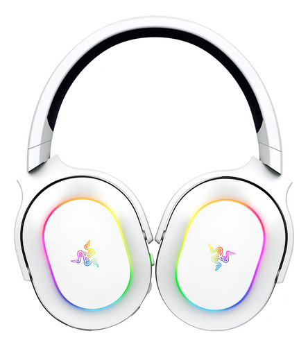 Fones de ouvido brancos multiplataforma para jogos Razer Barracuda X Chroma