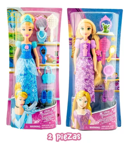 Princesas Disney Pack 2 Muñecas Cenicienta Y Rapunzel Hasbro