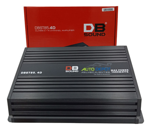 Amplificador 4 Canales Db Sound Clase D Dbst85.4d 290wrms