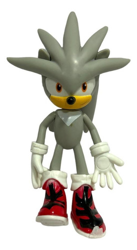 Muñeco Juguete Sonic Silver The Hedgehog Erizo 14cm