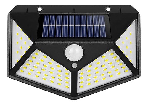 Pack 2 Lampara Solar 100 Led Exterior + Sensor De Movimiento