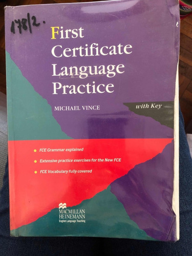 Libro First Certicate Language Practice Michael Vince