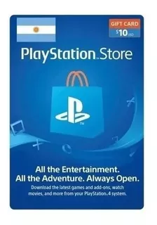 Codigo Psn Card 10 Dolares Cuenta Argentina - Gift Card