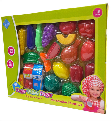 Juego Comiditas Fruta Verduras Toy Original Pce 6511 Bigshop