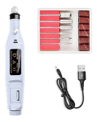 Torno Eléctrico Manicura Pedicura Jq-20 + Kit Accesorios