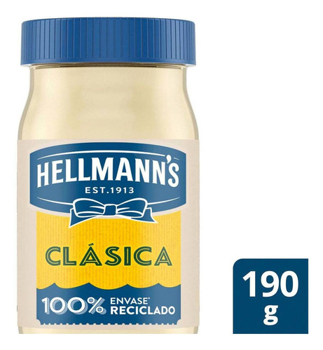 Hellmann's Clásica reducida en grasas de 190gr