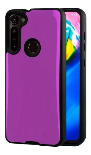 Funda Berna Reforzada + Vidrio Full Para Moto G8 Power 