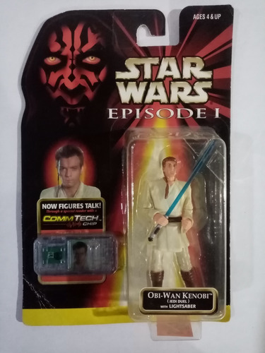 Star Wars Episodio 1 Obi-wan Kenobi Duel Comm Tech 1998 #2