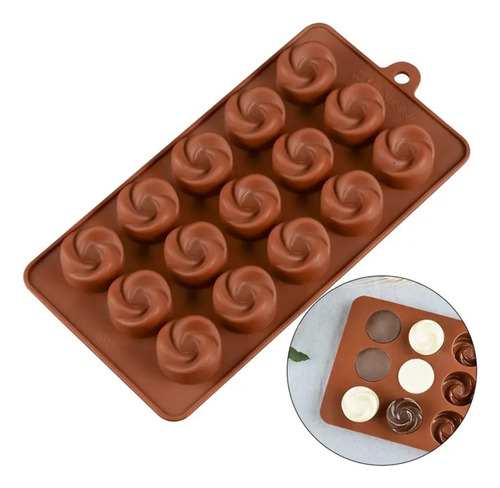 Molde De Chocolate / Silicona / Forma De Flores 