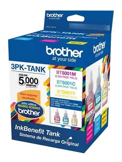 Tinta Brother Colores 3pk-tank Dcp -t300 T500 T700 Original