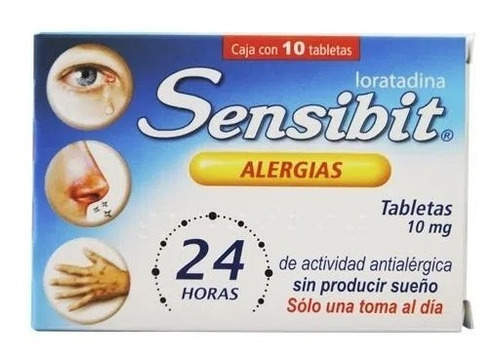 Sensibit Alergias Loratadina 10 Tabletas 10mg