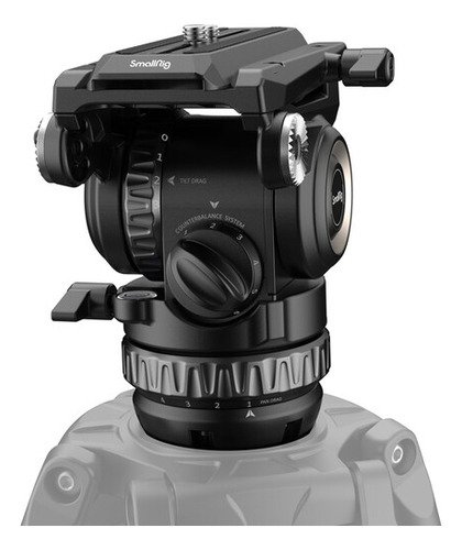 Smallrig 4287 Cabezal De Video Fluido Profesional Ph-8 Color Negro
