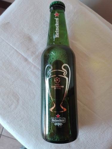 Antigua Botella De Cerveza Heineken Uefa Champions League (Usado)