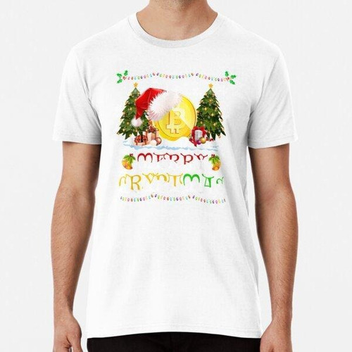 Remera Merry Cryptmas Christmas Xmas Bitcoin Btc Criptomoned