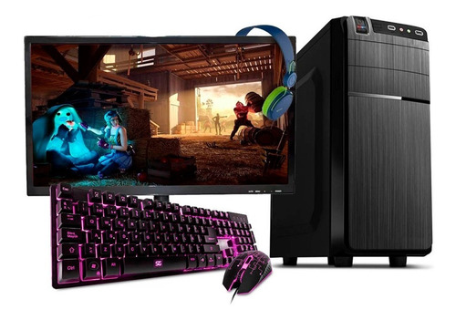 Computadora Pc Cpu Gamer Barata Amd Quad Core 8gb Ram 500gb