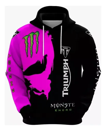 Sh Moletom Uniforme Masculino Monster Skull Triumph Moto Gp