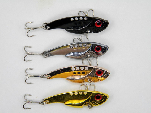 Señuelo Duro Pesca Metal Alevin Minnow Vib 11 Gr 55mm Metal