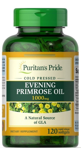 Aceite De Onagra Primrose Oil 1300 Mg 120 Softgels  De Usa
