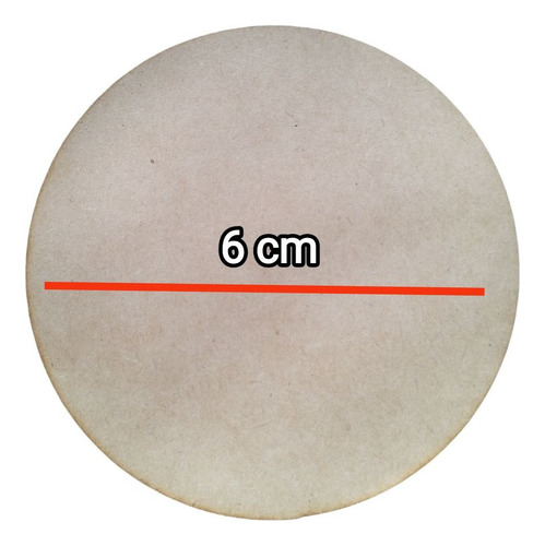 Círculos Diámetro 6 Cm 100 Piezas Mdf 3mm