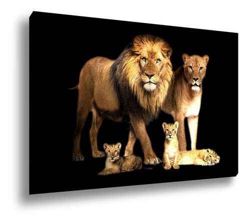 Quadro Decorativo Grande Tela Canvas Quarto Sala 150x100cm Cor Animal 07 Cor da armação Tecido Sobre Tela