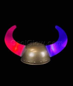 Fun Central G737 Led Viking Helmet, Casco Led Con Cuernos,