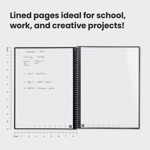 Cuaderno Rocketbook Core, Espiral Reutilizable, Tamaño A4, C