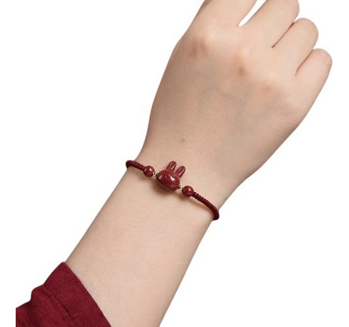 Pulsera De La Suerte Fortuna Hilo Bordo Dije Conejito 