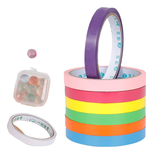 Sticky Ball Tapes Diy Game Rainbow Color Tape Kit Para