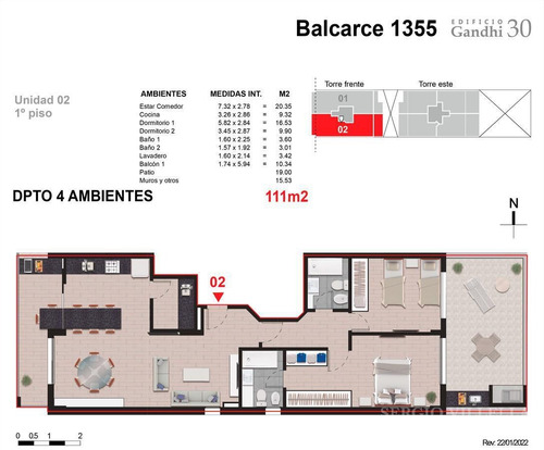 Imagen 8 de 8 de Balcarce 1300 - 2 Dormitorio En Venta En Rosario