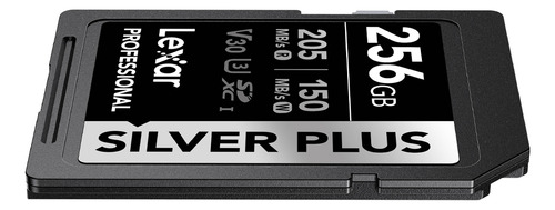 Tarjeta De Memoria Lexar Sdxc Uhs-i 256gb Silver Plus 205mg