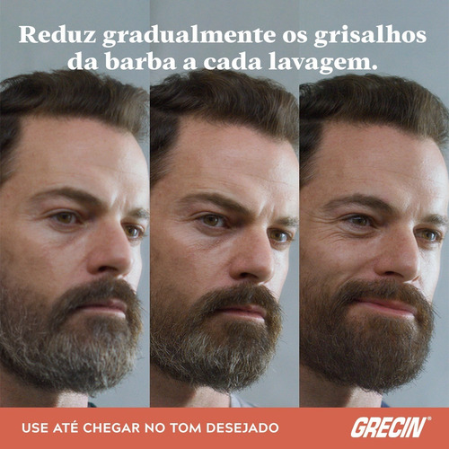 Kit 6 Grecin Control Gx Shampoo Barba Reduz Grisalhos 118ml