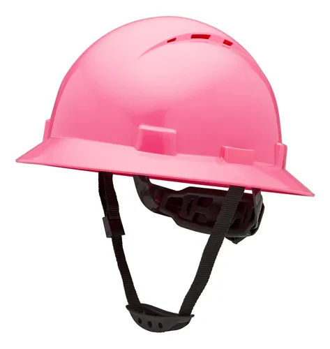comprar Casco De Construcción Rosa Visera Completa Y Ventilaci...