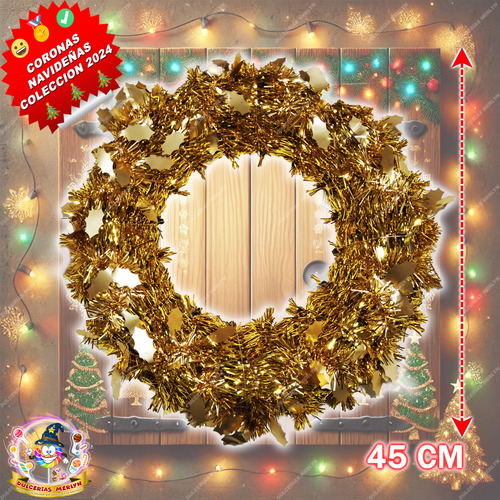 Coronas Navideñas Navidad Modelos Diferentes 45cm Mayoreo