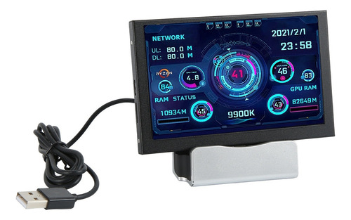 Monitor De Datos De Cpu De Pc De 5 Pulgadas Ips Usb Tipo C P