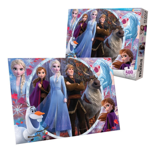 Puzzle Rompecabezas 500 Piezas Disney Frozen Mundo Manias