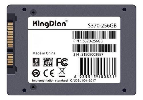 Imagen 4 de 4 de Disco sólido SSD interno KingDian S370-256GB 256GB