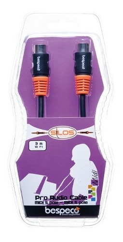 Cable Bespeco Midi Midi 1.50 Mts