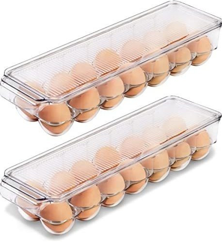 Contenedor Huevos Para Refrigerador Para 14 Huevos Con Tapa