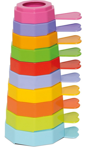 Imagem 4 de 5 de Brinquedo Educativo Encaixe Bebê Empilha Baby Macaco