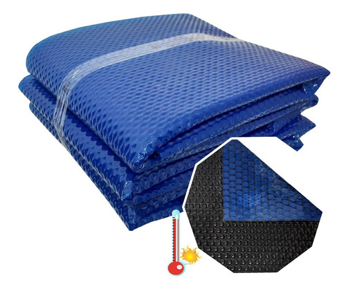 Capa Manta Térmica Para Piscina 11 X 5,5m Azul 500 Micras