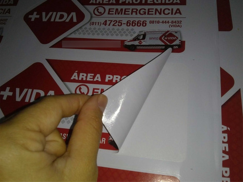 Imagen 3 de 6 de 100 Etiquetas Calcomanías Vinil Autoadhesivo Troqueladas