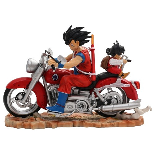 Figura Goku & Gohan En Moto