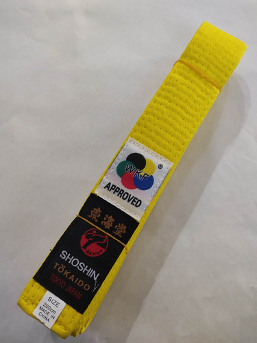 Cinta Cinturon Kiu Karate Tokaido Wkf(gen) Colores Varios