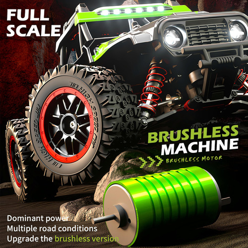 Auto Rc 1/14 Sin Escobillas 36 Mph 4x4 Todoterreno 2 Batería Color Personaje