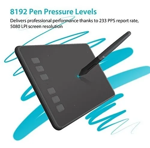 Tableta De Dibujo Gráfico Huion Inspiroy H640p Con 8192