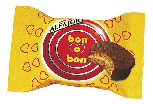 Alfajor Bon O Bon Chocolate Caja 40 Unid X 40gr