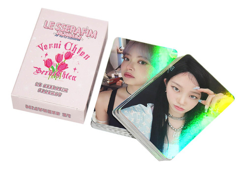 Pyajuu Le Sserafim Laser Photo Cards 50pcs Le Sserafim