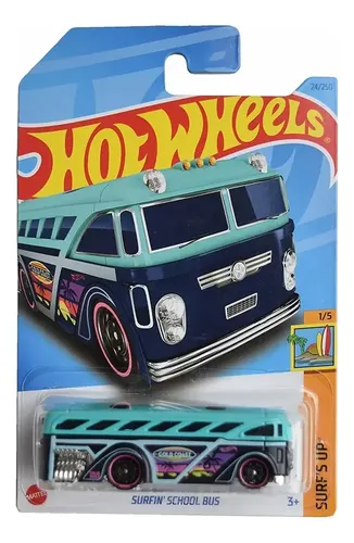 Voiture Hot Wheels 1/64 Surfin' School Bus 2023 #1/5 - Neuve, Collection